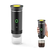Kaffeemaschine, tragbar, für Reisen, Espressomaschine, wiederaufladbar, 12...