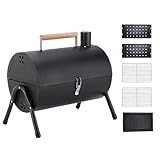 Fassgrill – Holzkohlegrills | Camping Barbecue Smoker | Outdoor BBQ...