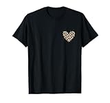 Gepard Leopard Herz Mädchen Tier Cool Print T-Shirt