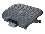 Q-Connect Premium Fußstütze aus Kunststoff / 3 Höhen Verstellbar 11 x 14...