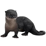 Fischotter Spielfigur Otter Realistische Tierfigur Polyresin Figur Otter...