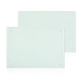 Schneidebrett Glas, 28x20cm Kratzfest Schneidbrett, 2 Stück Gehärtetem...