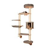 Kerbl Pet Wandkratzbaum Dolomit Tofana XL, Katzenkratzbaum, grau,...