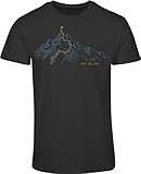 Berg T-Shirt Herren : Walk The Line - Kletter T-Shirt Männer - Geschenk...