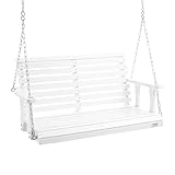 VEVOR Hollywoodschaukel Zedernholz, 1240x710x600mm, Terrassenschaukel für...