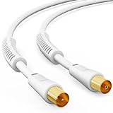 HB-DIGITAL 10m TV Antennenkabel Koaxial Kabel UHD 8K 4K HDTV vergoldet...