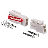 Kalitec KALI-2402 Mini-Fit Jr. Set 2 polig aus Nylon I Kabelstecker KFZ I...
