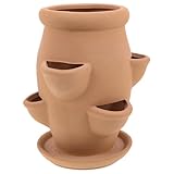 iplusmile Pflanzgefäß für Sukkulenten und Erdbeeren Terrakotta...