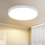 Laittiin Deckenlampe LED Deckenleuchte Flach - 23CM Rund Badezimmerlampe...
