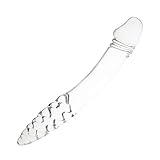 Glas Doppeldildos, Roluck Analdildo Kristall Penis Buttplug G-Punkt...