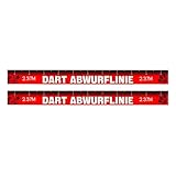 Humdcdy Dart Line Bodenaufkleber – 2-teiliges abnehmbares Dart Oche...