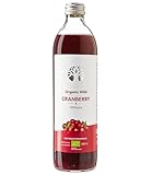 LOOV Bio Wildcranberry-Saft, biologisch, 500 ml, 100% direkt gepresste,...