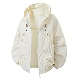 MNRIUOCII Sommer Jacken Herren Sonnenschutz Cargo Trekkingjacke Dünne...