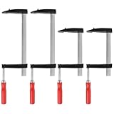 SHUESS 4er Schraubzwingen Set Spanner 80mmx(150mm/300mm) – F-Klemmen für...