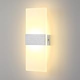 Lightsjoy LED Wandleuchte Innen Moderne Wandlampe Up Down Wandbeleuchtung...