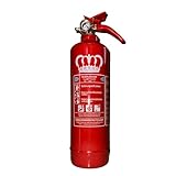 König 1 kg Pulver-Feuerlöscher | Geeignet für die Brandklassen - ABC |...