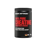 Body Attack Creatin Monohydrat 500 g Pulver - Made in Germany -...