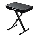 SONICAKE Klavierbank Höhenverstellbare, X-Rahmen Keyboardhocker mit 6cm...
