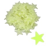 Niuhong Fluoreszierende Wandtattoos 100 Pcs Leuchtende Sterne Leuchten...