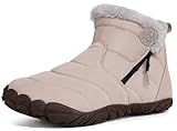 Gaatpot Damen Stiefel Barfuß Winterschuhe Warm Gefütterte Schneestiefel...