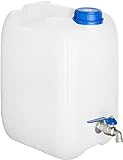 20 L Wasserkanister BPA-frei mit verzinkt Hahn Wasserbehälter Kanister...