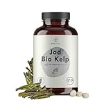 BIONUTRA® Jod Tabletten aus Bio Kelp Braunalgen (600 x 400 mg), 300 µg...