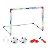 Fußballnetz für – Tragbare, faltbare Fußballnetze | Kleine Sporttore...