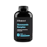 Glucosamin & Chondroitin Hochdosiert, 365 Kapseln mit Chondroitin, MSM,...