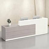 Generisch Empfangstheke mit Schublade und offenen Ablagen, Moderne...