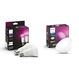 Philips Hue White & Color Ambiance E27 LED Lampen 2-er Pack (1100) & White...