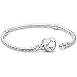 APUUESN Charms Anhänger Armband Herz Verschluss 21CM Damen,ME Charm...