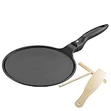 WMF Devil Crepe Pfanne Induktion 27 cm, Pfannkuchenpfanne mit Teigverteiler...