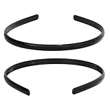 MIETONG 2 Stück Haarband - Schwarz Kunststoff Stirnbänder Einfach...
