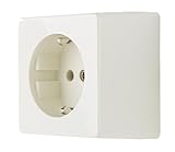 REV Aufputzsteckdose Standard - Schutzkontakt Steckdose Aufputz 1-fach,...