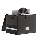 Aufbewahrungsbox für Vinyl mit Vorhängeschloss | Aufbewahrungsbox mit...