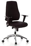 hjh OFFICE 608000 Profi Bürostuhl PRO-TEC 200 Stoff Schwarz Drehstuhl...