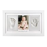 VELLUSTRA Baby Handabdruck und Fußabdruck Set, Gipsabdruck Baby Hand und...