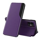 Handy Tasche Kompatibel mit iPhone 11 Flip Leder Tasche Durchsichtige...