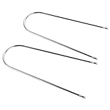 ROMISBABA 2 Stück U Förmiges Autoradio Ausbauwerkzeug aus Edelstahl Auto...