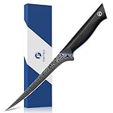 FINTISO 7 cm Filetiermesser, Ultra-scharfes Fleisch-Messer aus 67-Schichten...