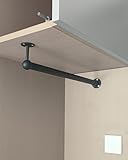 L-förmige Kleiderstange für Schrank und Waschküche, 124 cm,...