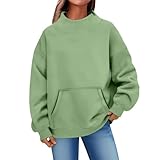 Generisch Longpullover Für Damen, Longshirt Damen, Sweatshirt Ohne Kapuze...
