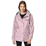 Generisch Damen Regenjacke Einfarbig Übergangsjacke Wasserdicht...