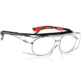 NoCry Sicherheits-Überbrille mit Kratzbeständigen Gläsern, Seitenschutz,...