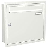 Briefkasten weiss Max Knobloch UP10-110 Postkasten Unterputz weiss modern...