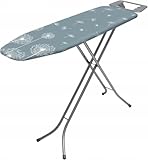 Klappbares Bügelbrett Basic, 114x34cm Dampfbügelbrett mit Metallnetz,...