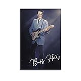 ASHILD Poster und Drucke Buddy Holly Picture Print Modern Family Bedroom...