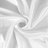 Satin Stoff Meterware 155 Cm X 92 Cm Schwarzer Stoff Schwarz Glänzender...