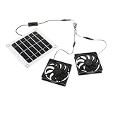 Baoblaze Solar-Abluftventilator, Solar Panel Ventilator Kit, 10W Solar...