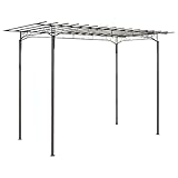 vidaXL Pavillon Stahl 215cm Gartenpavillon Überdachung Pergola...